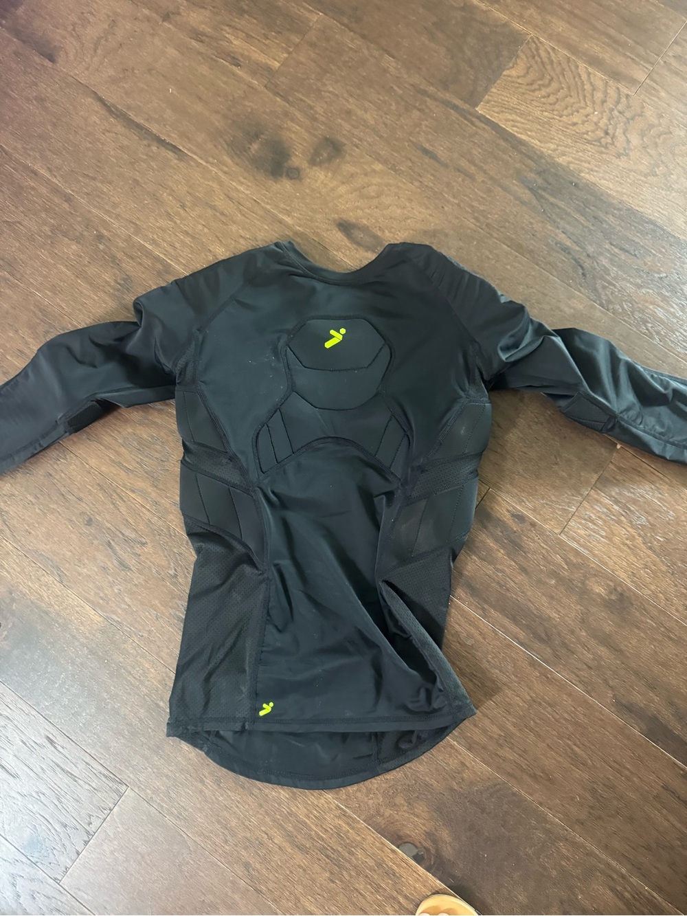 Men's Black Long Sleeve Protective Compression Shirt - Storelli Small
